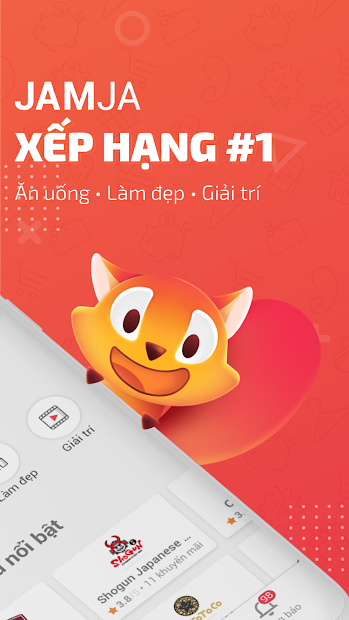 Screenshots JAMJA: Ứng dụng đặt bàn online, nhận voucher giảm giá