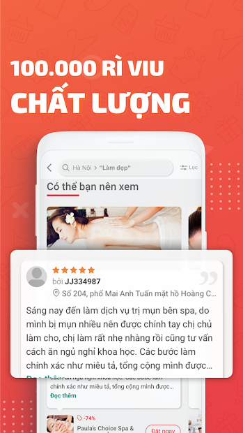 Screenshots JAMJA: Ứng dụng đặt bàn online, nhận voucher giảm giá