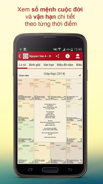 Screenshots Phong Thủy Tử Vi - Vạn Sự Lành: Xem vận mệnh cuộc đời