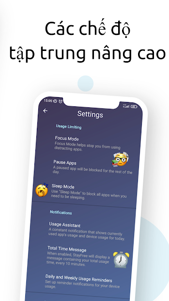 Screenshots StayFree - Theo dõi thời gian sử dụng điện thoại