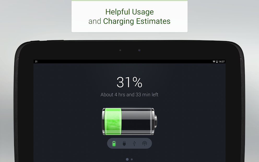 Screenshots Pin - Battery: Theo dõi tình trạng pin cho điện thoại Android