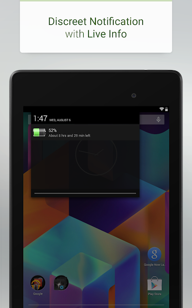 Screenshots Pin - Battery: Theo dõi tình trạng pin cho điện thoại Android