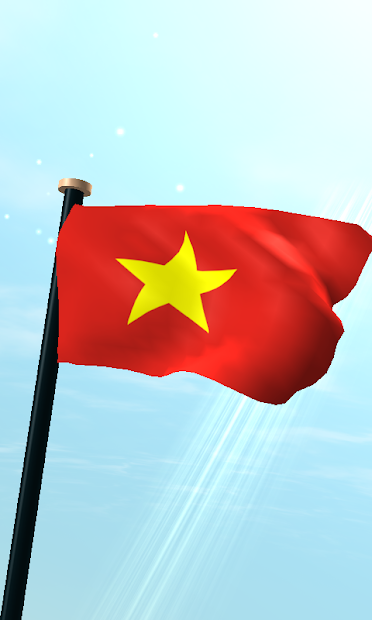 lá cờ Việt Nam 3d