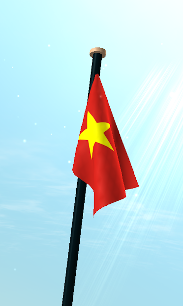 Screenshots Việt Nam Cờ 3D Miễn Phí: Hình nền động lá cờ Việt Nam 3D
