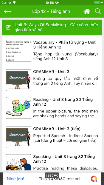 Screenshots Giải Bài Tập Offline - Giải bài tập Toán, soạn Văn từ lớp 1 đến 12