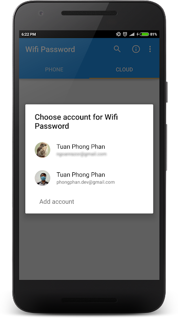 Screenshots Xem mật khẩu wifi - Ứng dụng khôi phục lịch sử kết nối wifi