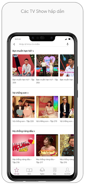 Screenshots VTC NOW: Ứng dụng xem truyền hình và đọc tin tức miễn phí hằng ngày