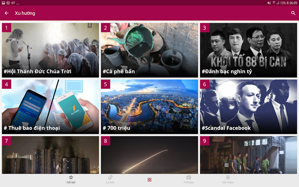 Screenshots VTC NOW: Ứng dụng xem truyền hình và đọc tin tức miễn phí hằng ngày