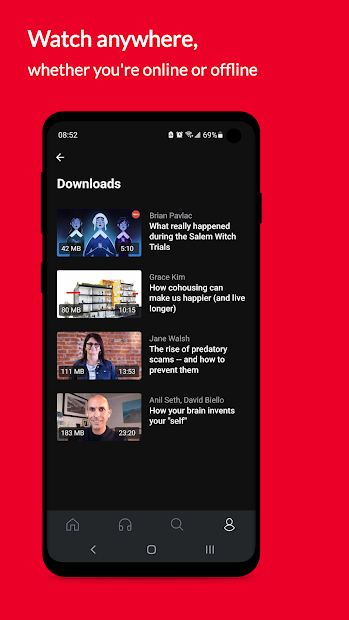 Screenshots TED - Học tiếng Anh qua video diễn thuyết TED Talks trên Android