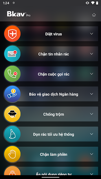 Ứng dụng Bkav Mobile Security: Diệt virus, tăng tốc điện thoại