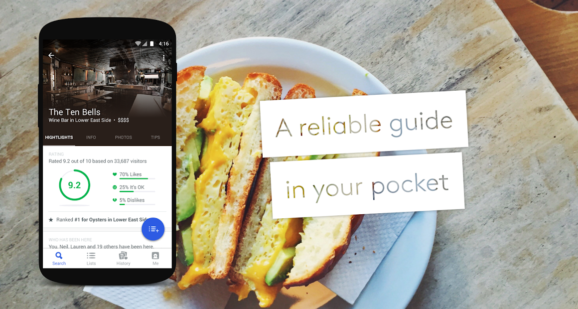 Screenshots Foursquare City Guide - Mạng xã hội địa điểm
