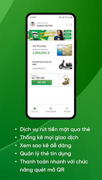 Screenshots FE CREDIT Mobile: Đăng ký vay tiền online, mua bảo hiểm, mở thẻ tín dụng