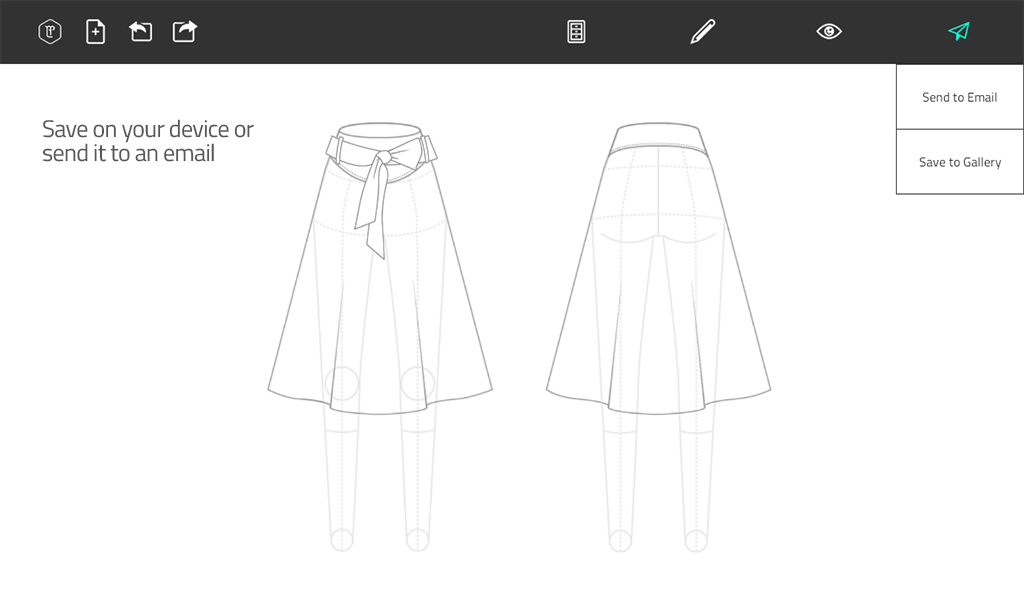 Screenshots Fashion Design Flat Sketch: Tự tay thiết kế quần áo, trang phục
