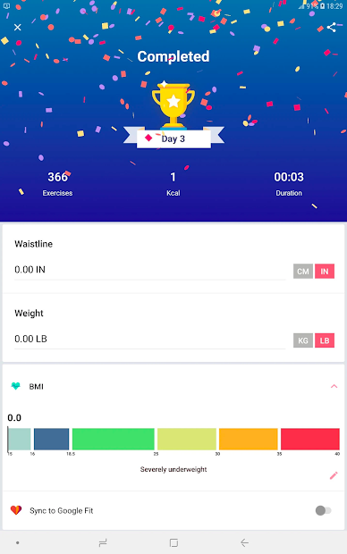 Screenshots Bài tập thể hình, giảm cân, giảm mỡ bụng trong 30 ngày
