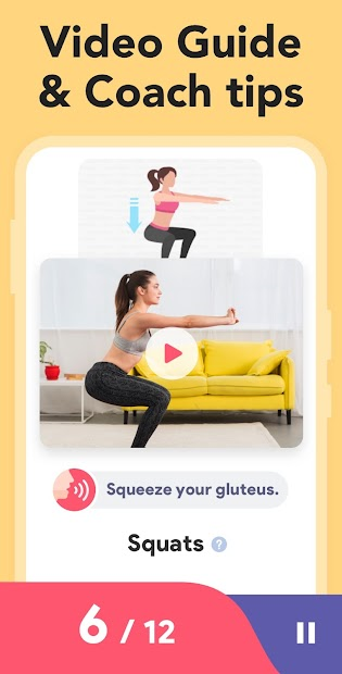 Screenshots Women Workout at Home: Bài tập thể hình giảm cân cho nữ tại nhà