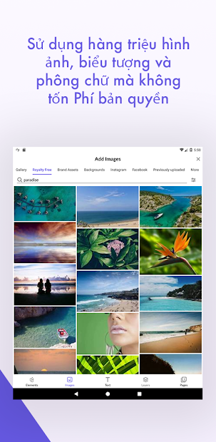 Screenshots Desygner: Ghép chữ vào ảnh, thiết kế ảnh theo mẫu có sẵn
