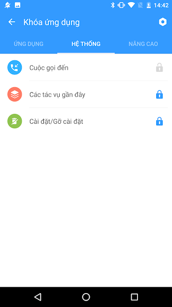 Screenshots Bảo vệ Ứng dụng Thông minh