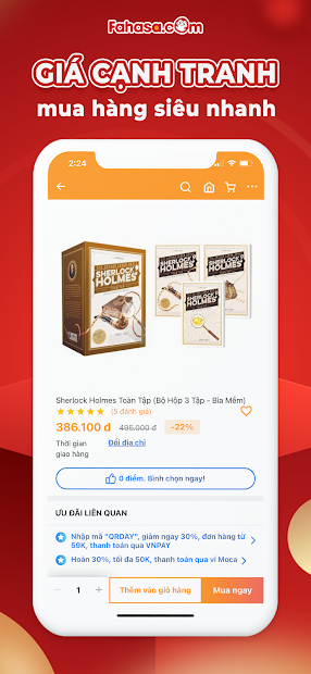 Screenshots Fahasa - Thế giới trong tầm tay