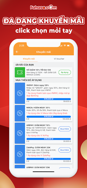 Screenshots Fahasa - Thế giới trong tầm tay