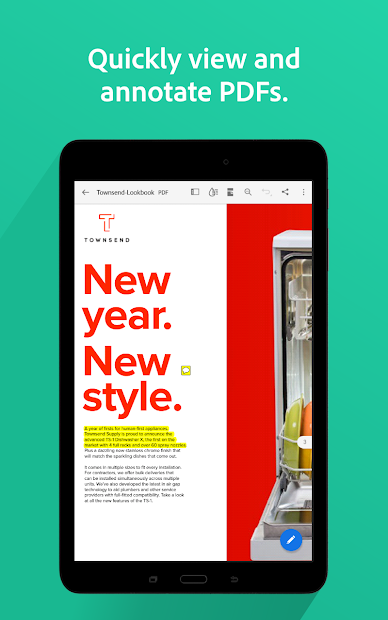 Screenshots Adobe Reader - Đọc, chỉnh sửa, chuyển file pdf sang word, excel