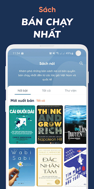 Screenshots Fonos - kho sách nói phong phú