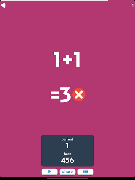 Ảnh chụp màn hình Freaking Math: Luyện nhanh kỹ năng tính nhẩm