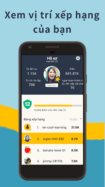 Screenshots Memrise: Ứng dụng học Tiếng Anh, từ vựng với 100 ngôn ngữ