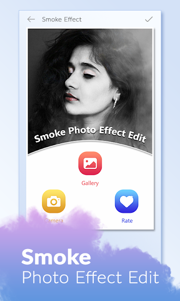 Screenshots Tên Nghệ thuật Hiệu ứng Khói với Hạt Khói Thật - Thêm hiệu ứng và chỉnh sửa ảnh