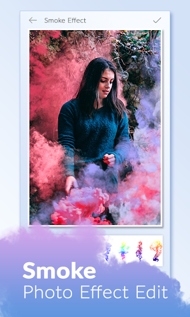 Screenshots Tên Nghệ thuật Hiệu ứng Khói với Hạt Khói Thật - Thêm hiệu ứng và chỉnh sửa ảnh