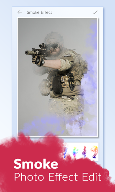 Screenshots Tên Nghệ thuật Hiệu ứng Khói với Hạt Khói Thật - Thêm hiệu ứng và chỉnh sửa ảnh