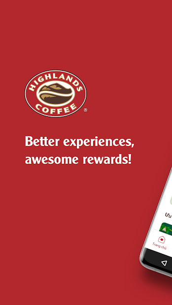 Screenshots Highlands Coffee - Đặt Highlands coffee tại nhà, nhiều ưu đãi khuyến mãi