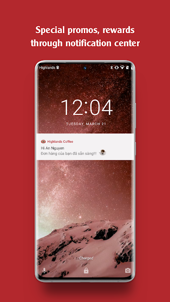 Screenshots Highlands Coffee - Đặt Highlands coffee tại nhà, nhiều ưu đãi khuyến mãi