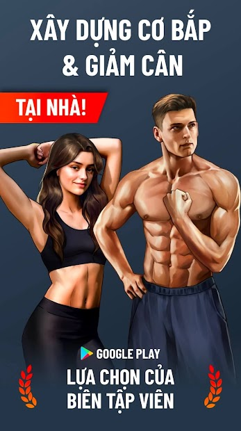 Screenshots Các bài tập tại nhà - Không Dụng cụ: Tập thể hình tại nhà