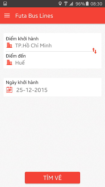 Screenshots FUTA Bus: Đặt vé xe Phương Trang online ngay trên điện thoại