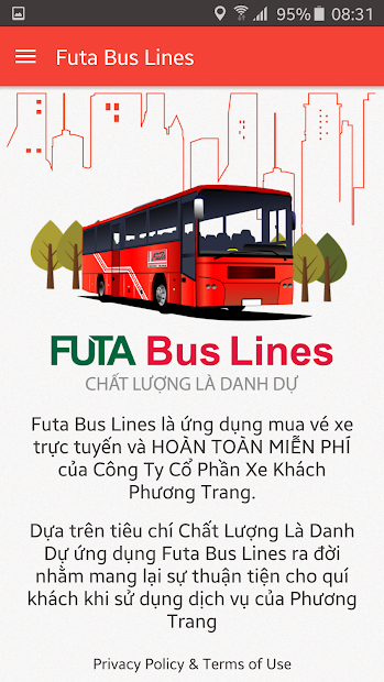 Screenshots FUTA Bus: Đặt vé xe Phương Trang online ngay trên điện thoại