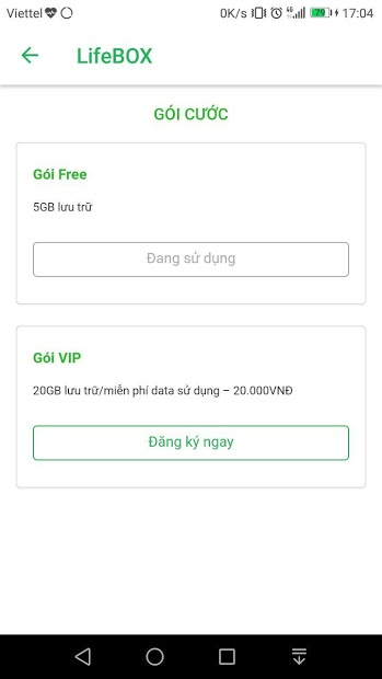 Screenshots Lifebox - Ứng dụng lưu trữ dữ liệu đám mây