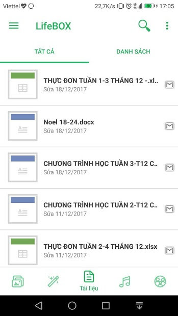 Screenshots Lifebox - Ứng dụng lưu trữ dữ liệu đám mây