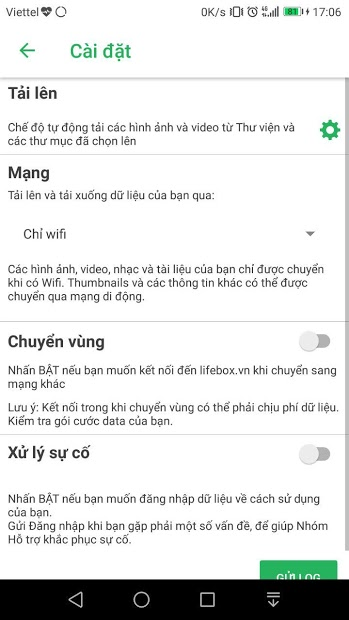 Screenshots Lifebox - Ứng dụng lưu trữ dữ liệu đám mây
