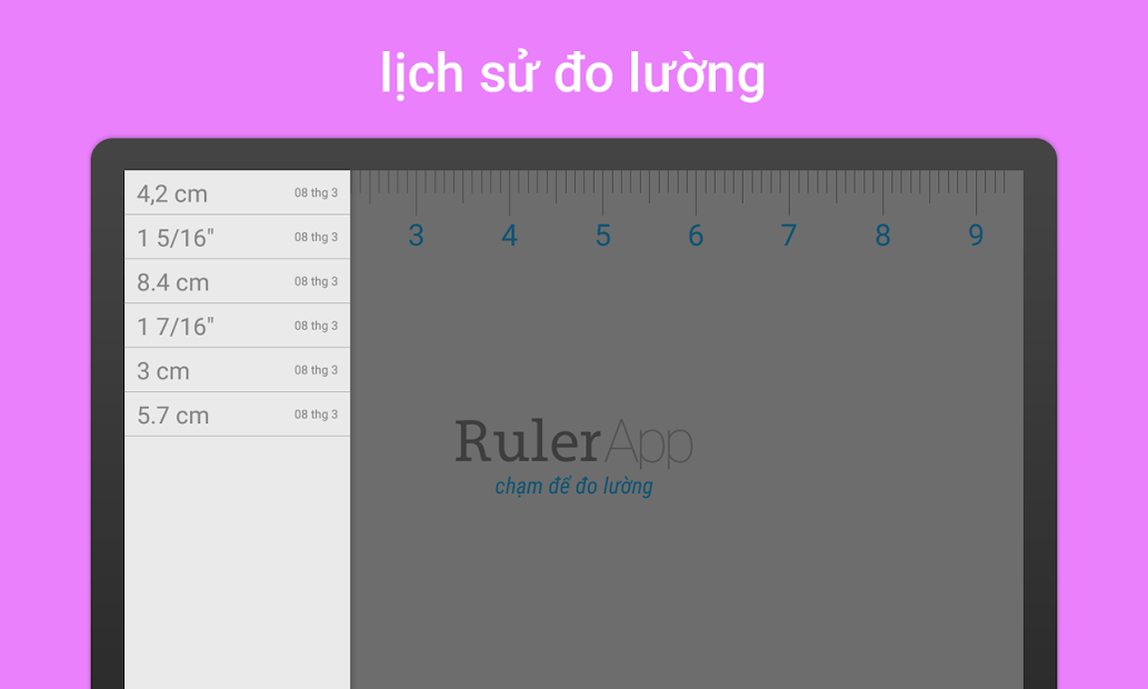 Ứng Dụng Ruler App: Thước Kẻ - Ứng Dụng Thước Đo Cm, Đo Độ Dài Trên Điện  Thoại | Link Tải Free, Cách Sử Dụng