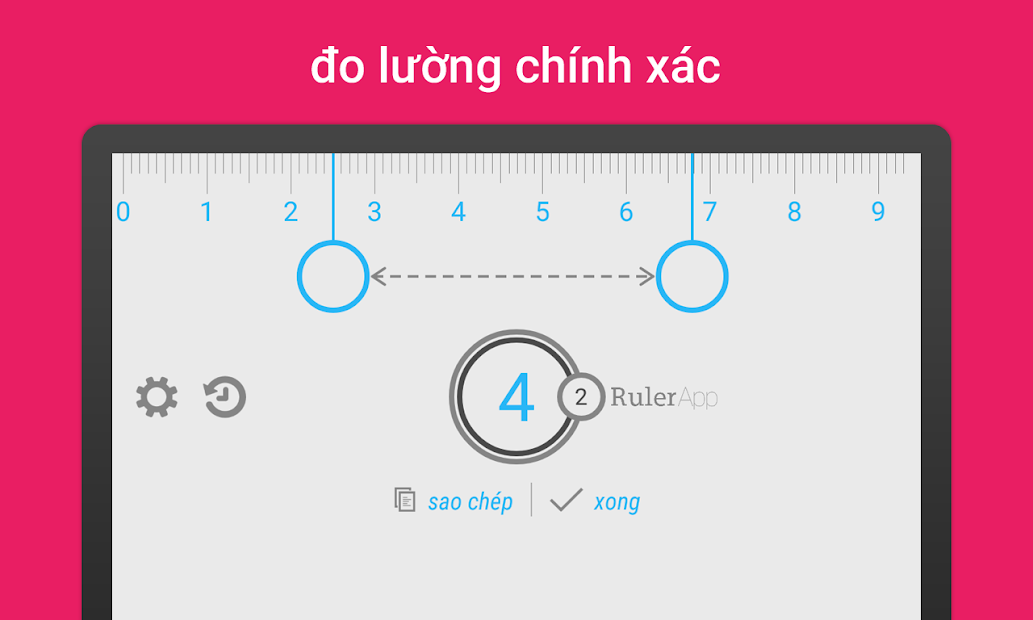 Screenshots Ruler App: Thước kẻ - Ứng dụng thước đo cm, đo độ dài trên điện thoại