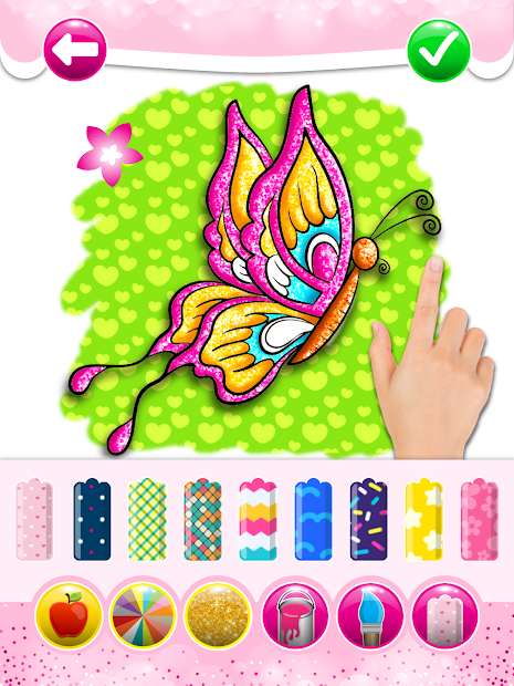 Screenshots Glitter Butterfly Coloring - Learn Colors for kids: Cùng học tô màu lấp lánh