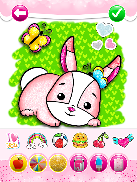 Screenshots Glitter Butterfly Coloring - Learn Colors for kids: Cùng học tô màu lấp lánh