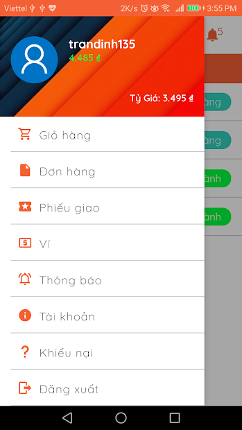 Screenshots XOrder - Ứng dụng đặt mua, nhập hàng Trung Quốc