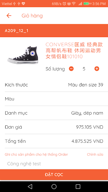 Screenshots XOrder - Ứng dụng đặt mua, nhập hàng Trung Quốc