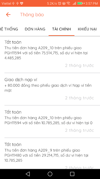 Screenshots XOrder - Ứng dụng đặt mua, nhập hàng Trung Quốc