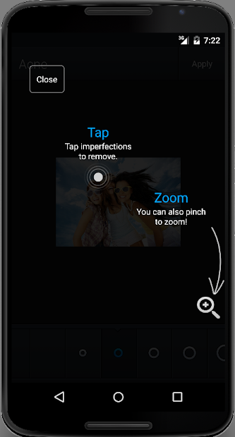 Screenshots Face Acne Remover Photo Editor App: Loại bỏ mụn và làm mịn làn da