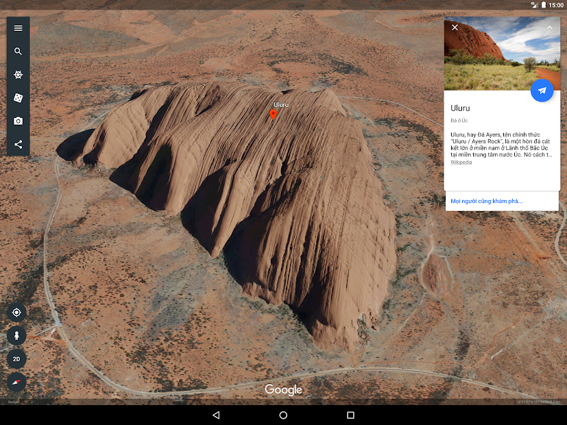 Screenshots Google Earth - Mô phỏng trái đất: Bản đồ thế giới 3D
