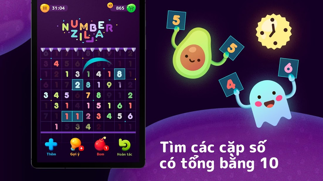 Screenshots Numberzilla - Câu đố số | Trò chơi trên bàn cờ