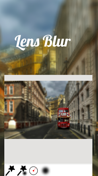 Screenshots Lens Blur - Chỉnh sửa màu sắc hình ảnh của bạn