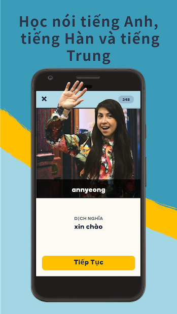 Screenshots Learn Languages with Memrise - Ứng dụng học từ vựng tiếng Anh, tiếng Hàn